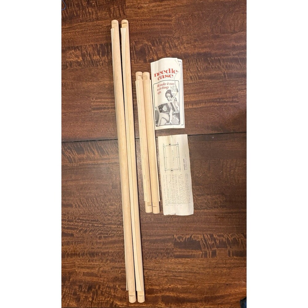 Wood Cross Stitch Frames Scroll Stitching Holder Replacement Rods